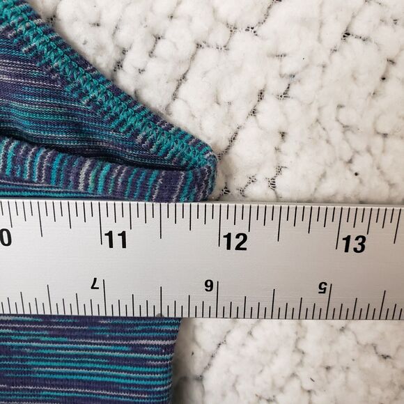 Lululemon Racerback Tank Top Womens Blue Green Striped Yoga Athletic 24x27 - Picture 5 of 7